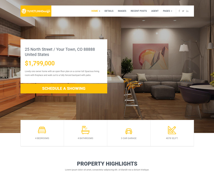 Mẫu Website Bất Động Sản - WDBDS - 5